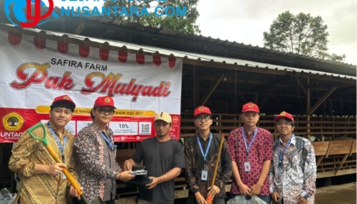 Mahasiswa KKN Untag Surabaya Transformasi Pemasaran Digital Syafira Farm di Desa Selotapak
