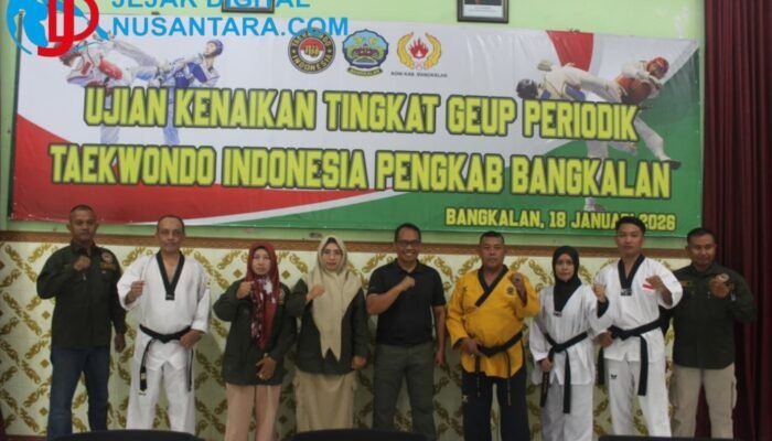 Perkuat Karakter Generasi Muda, 191 Atlet Taekwondo Bangkalan Ikuti UKT Geup