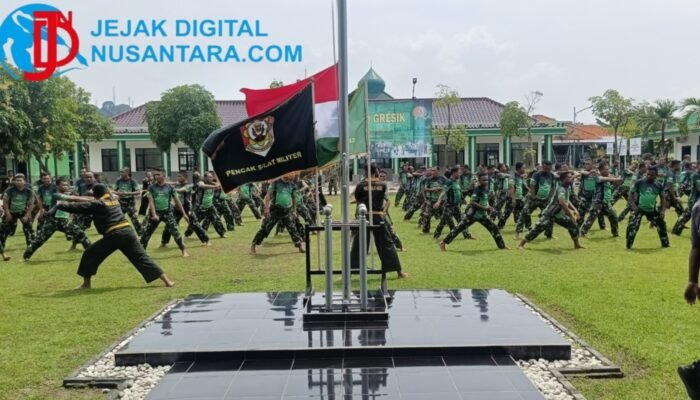 Bidik Juara Piala Pangdam, Kodim 0817/Gresik Gembleng Prajurit Lewat Asistensi Pencak Silat Militer