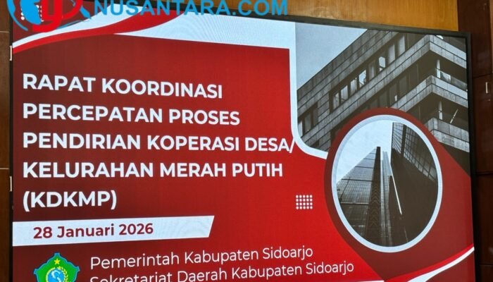 Akselerasi Program Presiden, Bupati Sidoarjo Instruksikan Percepatan Koperasi Desa Merah Putih