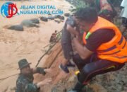 Terjang Arus Sungai, Satgas Gulbencal Kodim 0211/TT Evakuasi 46 Warga Terjebak Banjir di Tukka