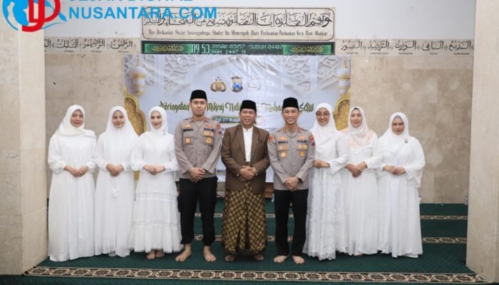 Kedepankan Kemanusiaan, Polres Kediri Kota Peringati Isra Mikraj 1447 H dengan Santuni Anak Yatim