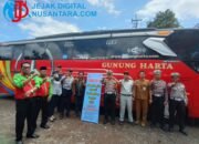 Ops Keselamatan Semeru 2026, Satlantas Polres Kediri Kota Periksa Kondisi Bus