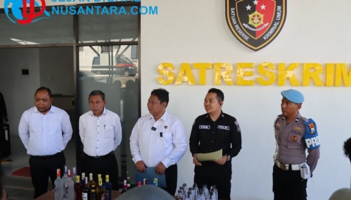Polres Pamekasan Sita Ratusan Miras, Kasatreskrim Minta Masyarakat Melaporkan Melalui Call Center Polri 110