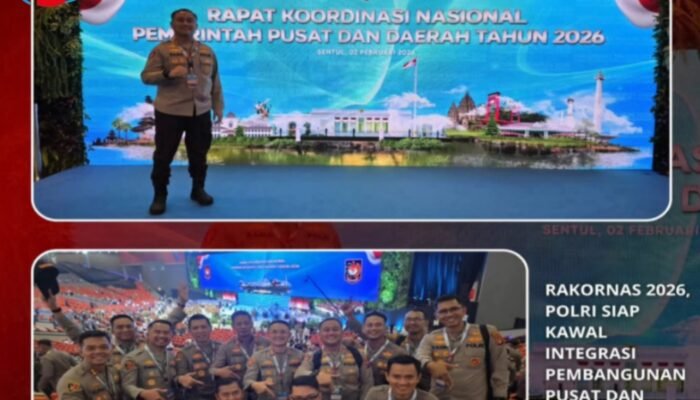 Kawal Arah Kebijakan Nasional, Kapolres Gresik AKBP Ramadhan Nasution Hadiri Rakornas Pemerintah Pusat dan Daerah 2026