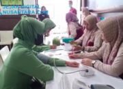 Peringati HUT ke-80, Persit KCK Cabang XLVIII Kodim 0829 Gelar Deteksi Dini Kesehatan Jantung