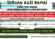 Aksi Damai 10 Februari, Menguji Taji DPRD Sidoarjo dalam Mengakhiri Perang Dingin Eksekutif