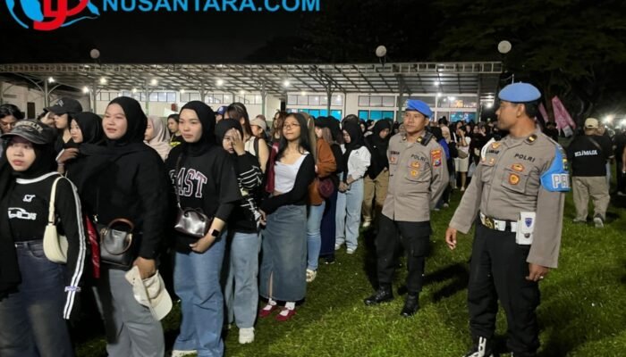 Sinergi Pengamanan Berlapis Polres Kediri Kota Kawal Konser Kasir Usaha Festival 2026 Hingga Kondusif