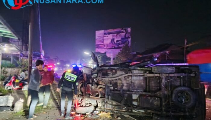 Hilang Kendali, Isuzu Panther Hantam Bentor dan Fasilitas Umum di Tulungagung: Kerugian Capai Puluhan Juta