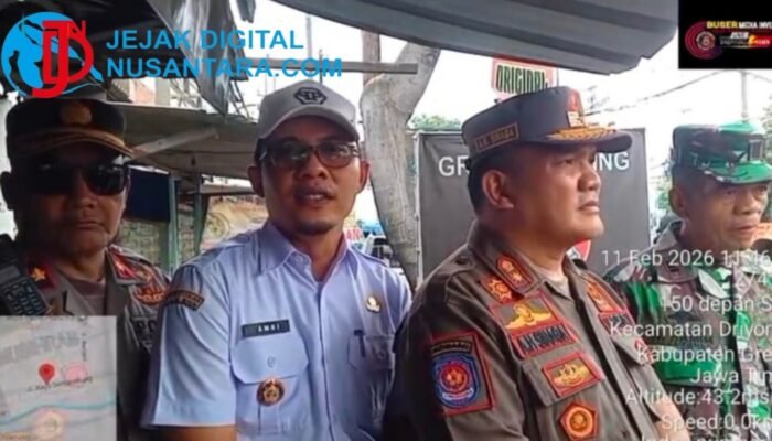 Penegakan Perda, 43 Bangunan Liar di Semambung Gresik Ditertibkan