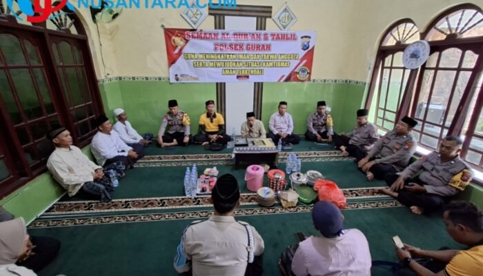 Tingkatkan Ketaqwaan, Polsek Gurah Kediri rafting Adakan Do’a Bersama Muspika dan Anggota