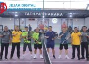 Sinergi di Balik Garis Lapangan, Pasangan Kabag Ren dan Kasi Propam Sabet Juara Tenis Piala Kapolres Kediri 2026