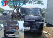 Gagal Menyalip, Minibus Hantam Truk Box di Camplong Sampang: Satu Sopir Dilarikan ke Rumah Sakit