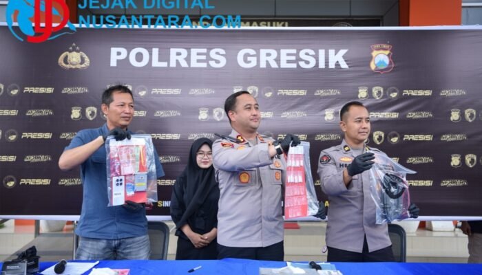 Tiga Kali Masuk Bui Tak Kapok, Residivis di Gresik Diringkus dengan 51 Gram Sabu