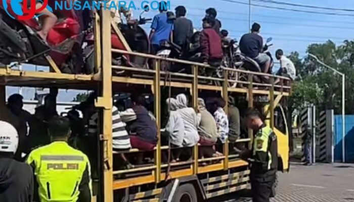 Ratusan Remaja Terjaring Razia Balap Liar di Arteri Porong, Polisi Sita 300 Motor