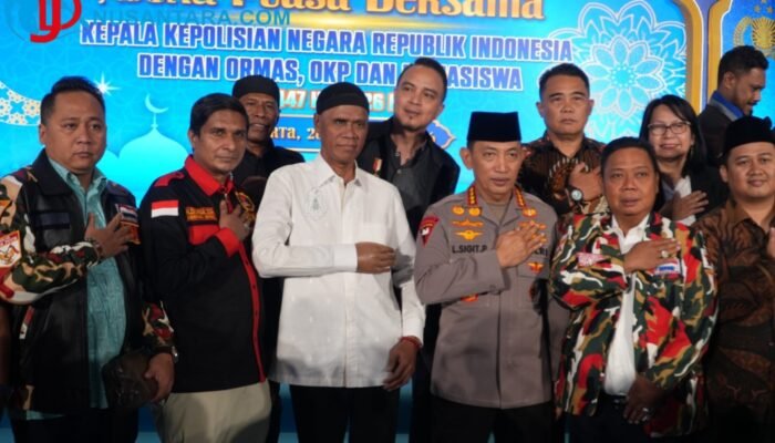 Sinergi Kamtibmas, Ketum GRIB Jaya Hercules Hadiri Bukber Bareng Kapolri di STIK Lemdiklat