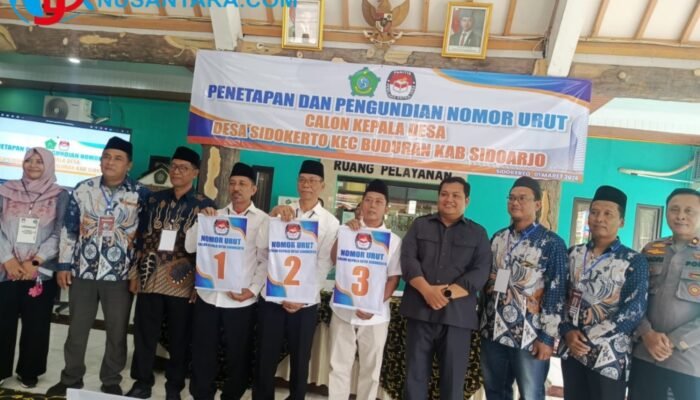 Pilkades Sidokerto 2026: Penetapan Nomor Urut Berlangsung Kondusif, Tiga Calon Sepakat Deklarasi Damai