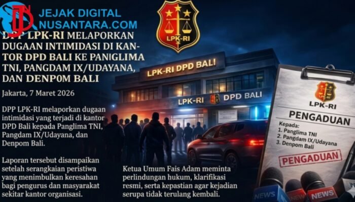 LPK-RI Adukan Dugaan Intimidasi Oknum Intel Korem ke Panglima TNI dan Pangdam Udayana