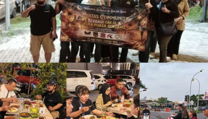 Pererat Silaturahmi, Phatas Community Gelar Aksi Sosial Bagi Takjil dan Bukber di Surabaya
