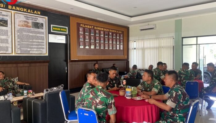 Perkokoh Sinergitas TNI di Pulau Garam, Kodim 0829 dan Yonif TP 837/KT Gelar Halal Bihalal