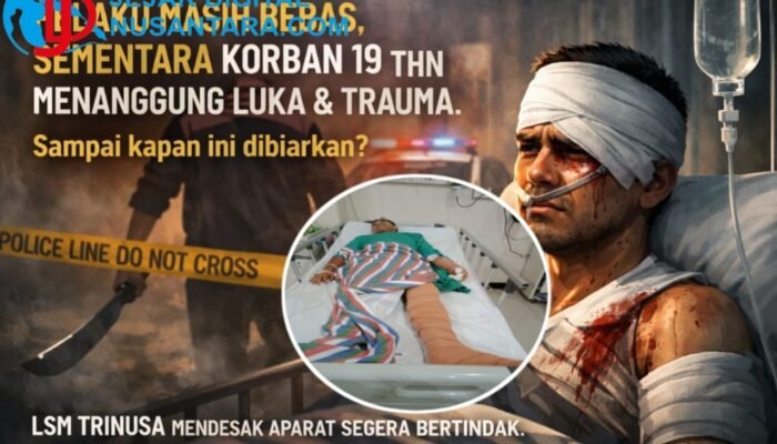 Lamban Tangani Kasus Pembacokan, LSM TRINUSA Desak Polsek Purwosari Segera Tangkap Pelaku