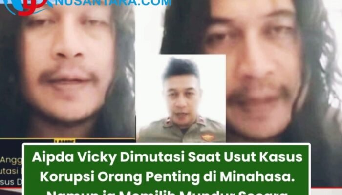 Usut Korupsi Orang Penting, Kanit Pidsus Polres Minahasa Dimutasi dan Memilih Mundur