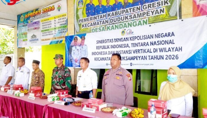 Perkuat Stabilitas Wilayah, Sinergitas TNI-Polri dan Instansi Vertikal di Duduksampeyan Terus Dipacu