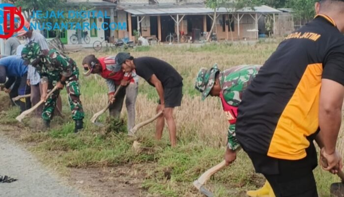 Wujudkan Lingkungan Bersih, Kodim 0828/Sampang Gelar Karya Bhakti Bersama Warga Karang Dalam
