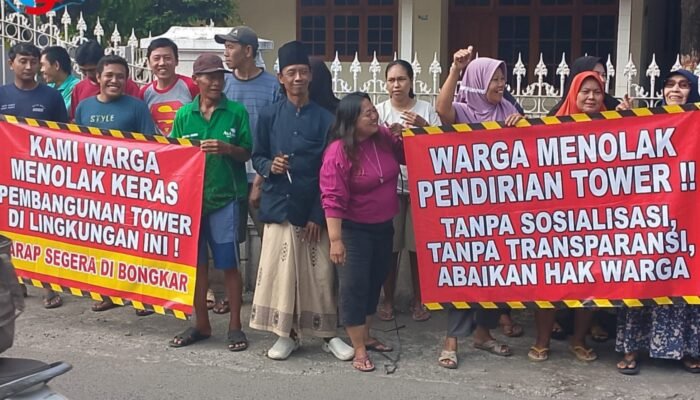 Polemik Tower BTS Pagerwojo, Warga Tuding Pemdes Tebang Pilih Kompensasi dan Abaikan Hak Lingkungan