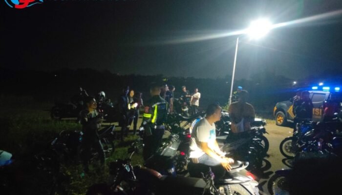 Gelar Patroli Skala Besar, Satlantas Polres Sumenep Amankan 48 Motor Balap Liar