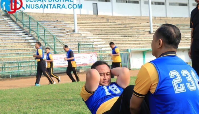 Tes Kesemaptaan Jasmani Semester I 2026, Polres Gresik Jaga Kebugaran Personel
