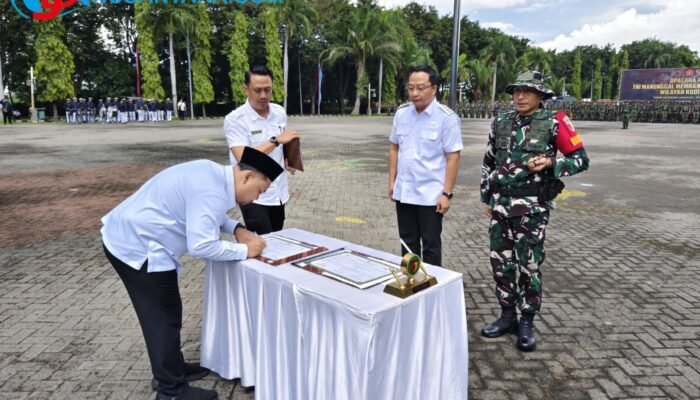 Akselerasi Pembangunan Desa, TMMD ke-128 Resmi Dibuka di Kabupaten Gresik