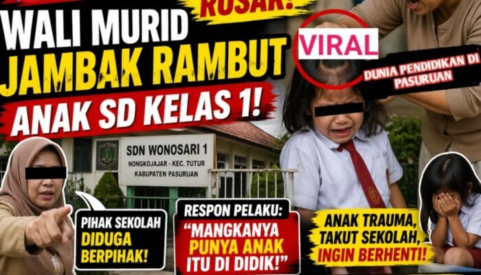 Siswi Kelas 1 SD di Pasuruan Diduga Dianiaya Wali Murid, Pihak Sekolah Bungkam