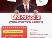 Tingkatkan Kesejahteraan Warga, Subagyo Gelar Bakti Sosial Kesehatan Gratis di Sidokerto