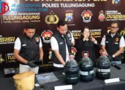 Polres Tulungagung Bongkar Praktik Ilegal Penimbunan Pertalite di Kauman, Satu Tersangka Diamankan
