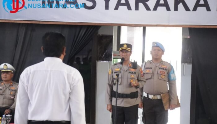 Perkuat Sinergitas Ajegeh Sampang, Kapolres Pimpin Apel Gelar Sabuk Kamtibmas 2026