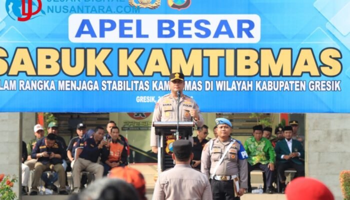 Kapolres Gresik Pimpin Apel Besar Sabuk Kamtibmas, Perkuat Sinergi Demi Stabilitas Wilayah