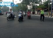 Wujudkan Kamtibselcarlantas, Polres Pamekasan Intensifkan Pengaturan Lalu Lintas Pagi
