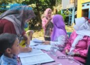 Ratusan Anak Ramaikan Posyandu TMMD 128 Gresik