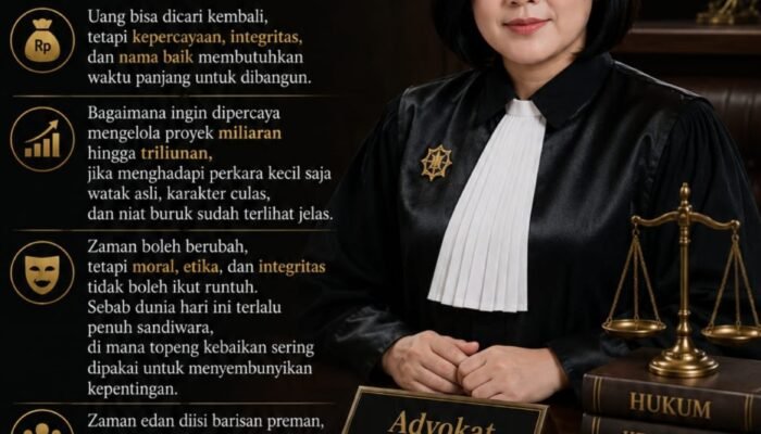 Soroti Krisis Integritas, Advokat Rikha Permatasari: Jangan Gadaikan Harga Diri demi Materi