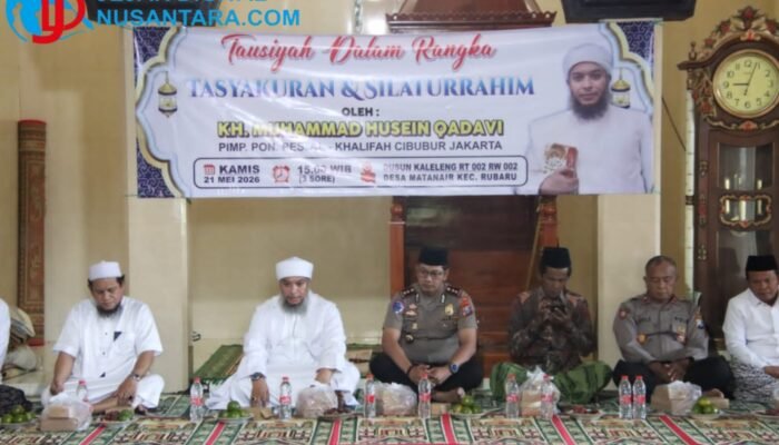Kapolres Sumenep Hadiri Tausiyah Syeh KH Muhammad Husein Qadavi, Perkuat Sinergitas Kamtibmas
