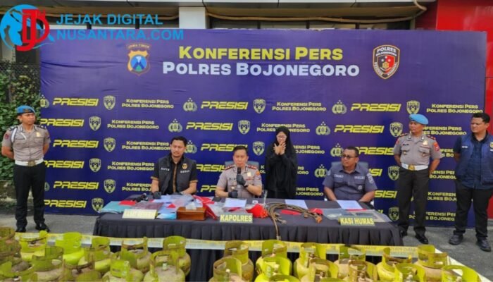 Polres Bojonegoro Bongkar Sindikat Pengoplos LPG Subsidi ke Tabung 50 Kg