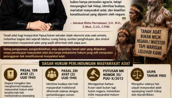 Perampasan Tanah Adat Papua: Pelanggaran Konstitusi di Bawah Tameng Pembangunan