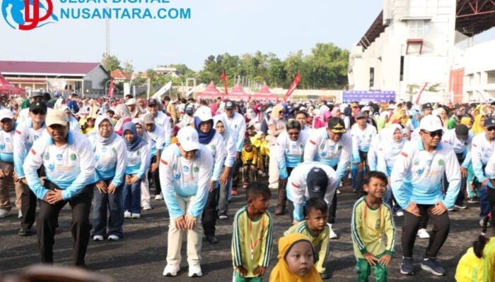 Wakil Bupati Sampang Hadiri Pemecahan Rekor MURI Senam Anak Indonesia Hebat di Pamekasan