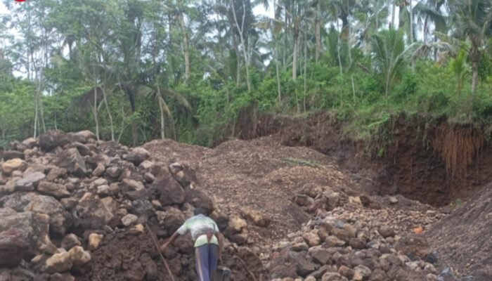 Diduga Berbeking Kuat, Tambang Batu Ilegal di Telemung Banyuwangi Bebas Beroperasi
