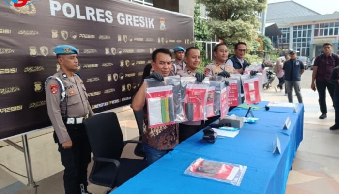 Gagalkan Peredaran 209 Gram Sabu Asal Madura, Polres Gresik Selamatkan Ribuan Jiwa