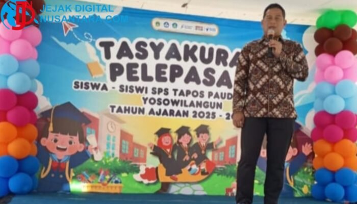 56 Siswa PAUD Kenanga Yosowilangun Dilepas, Kades Ingatkan Pentingnya Pondasi Karakter Sejak Dini