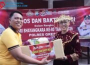Sambut HUT Bhayangkara ke-80, Polres Gresik Sebar Bansos dan Bersihkan 4 Rumah Ibadah Lintas Agama 