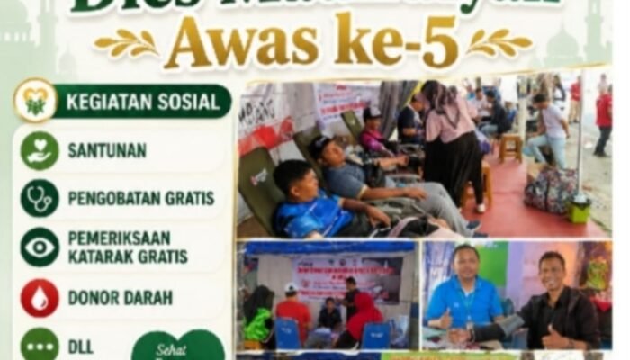 Sambut HUT ke-5, Aliansi Wartawan Sampang Gelar Aksi Sosial dan Pengobatan Gratis di Alun-Alun Trunojoyo
