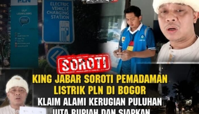 Buntut Pemadaman Tanpa Pemberitahuan, KING JABAR dari LPKSM PATROLI Siap Gugat PLN Bogor